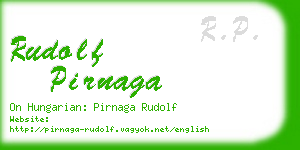 rudolf pirnaga business card